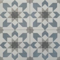 Harmony Doha Blue Flower SP 22,3x22,3 - Płytki z geometrycznym wzorem