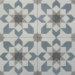 Harmony Doha Blue Flower SP 22,3x22,3 - Płytki z geometrycznym wzorem