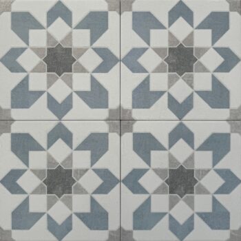 Harmony Doha Blue Flower SP 22,3x22,3 - Płytki z geometrycznym wzorem