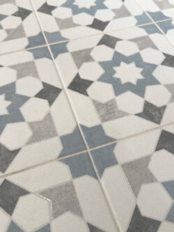 Harmony DOHA BLUE STAR SP 22,3X22,3 kafelki ze wzorem podłogowe