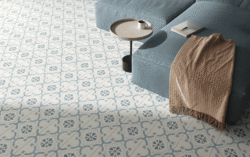 Płytki podłogowe, wzorzyste - Harmony Sirocco Blue Ornate 22,3x22,3 cm