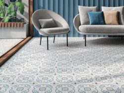 Harmony Sirocco Blue Dhalia 22,3x22,3 - Płytki podłogowe ze wzorem