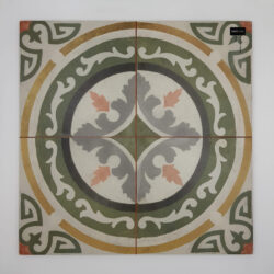Płytki w stylu retro - Peronda Fs Barna Gracia 45x45 cm. Kwadratowe kafelki vinatge z kolorowym, matowym wzorem.