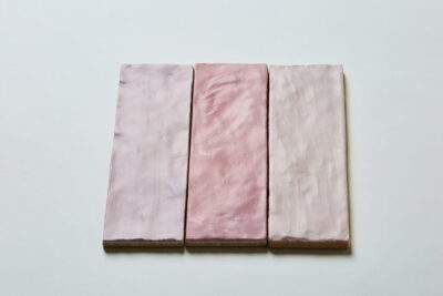 Płytki różowe cegiełki, trzy odcienie z kolekcji Peronda Harmony SAHN Pink