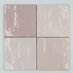 Różowe kafelki w połysku na ścianę - Harmony RIAD PINK 10x10