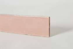 Różowe płytki cegiełki w połysku do łazienki - Harmony Poitiers Rose 7,5x30cm