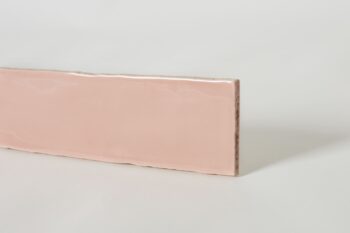 Różowe płytki cegiełki w połysku do łazienki - Harmony Poitiers Rose 7,5x30cm