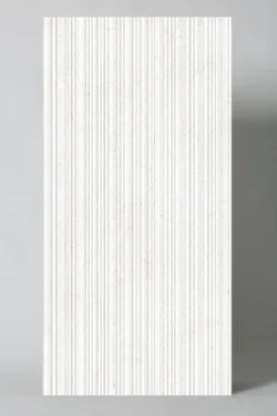 Płytki ścienne ryflowane Museum NUMEN WHITE WALL DEC SP/60X120X1,2/C/R