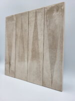 Brązowe kafelki do łazienki - Peronda Harmony BARI BROWN DECOR 6×24,6 cm. Błyszczące płytki dekoracyjne z przetarciami i trójkątnym reliefem ozdobnym.
