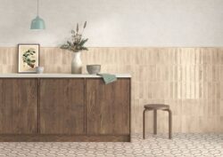 Brązowe płytki ścienne - Harmony BARI BROWN DECOR 6x24,6