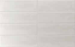 EQUIPE Island White 6,5x20 białe kafelki z połyskiem ściana