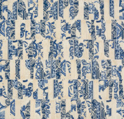 Marca Corona Miniature Fregio Blu Maiolica 6x24 cm płytki ozdobne niebieskie