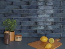 Niebieskie płytki ścienne - Harmony Legacy blue 6x25