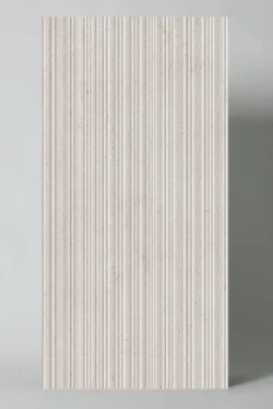 Płytka ryflowana imitacja kamienia wapień 3d Museum NUMEN SAND WALL DEC SP/60X120X1,2/C/R