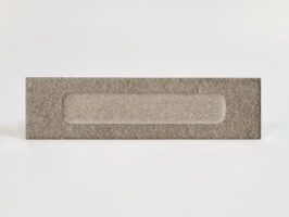 Płytki ceglane szarobeżowe Marca Corona Miniature Fornace Formella Bruno Bistro 6x24 J422. Kafelki 3D na ścianę