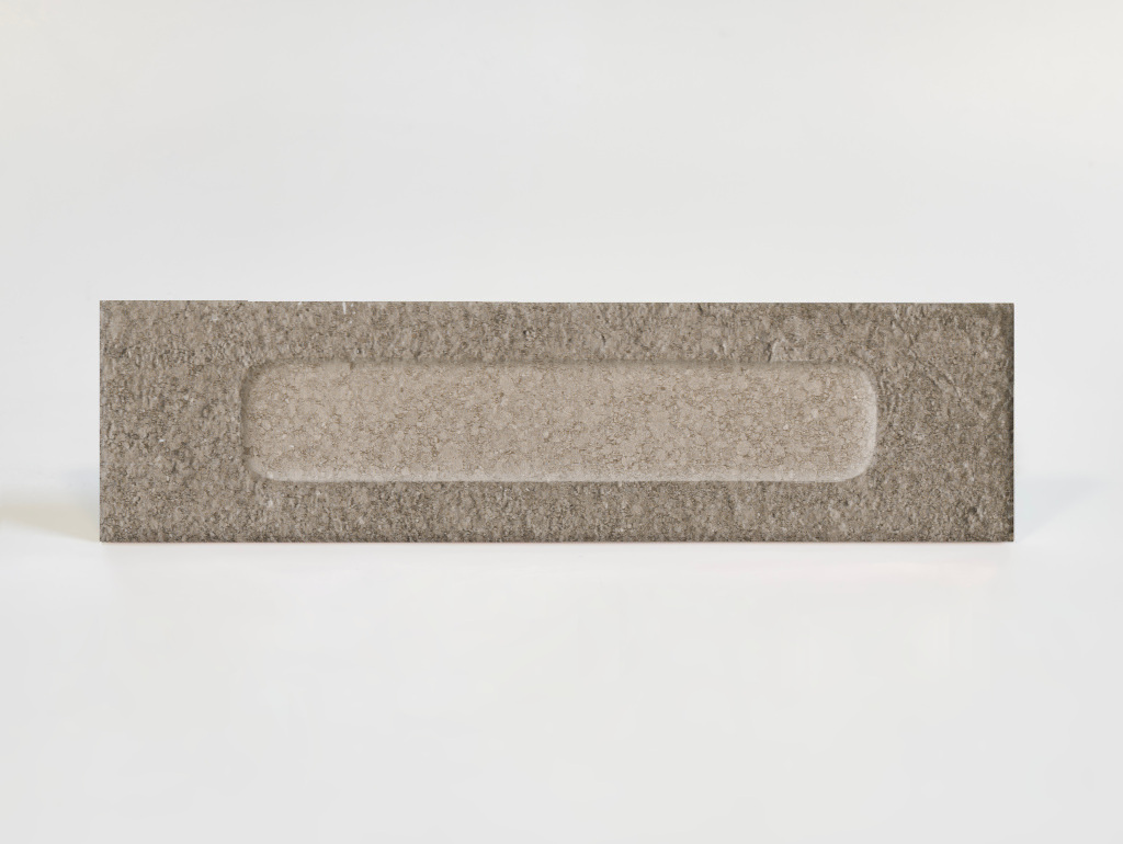 Płytki ceglane szarobeżowe Marca Corona Miniature Fornace Formella Bruno Bistro 6x24 J422. Kafelki 3D na ścianę