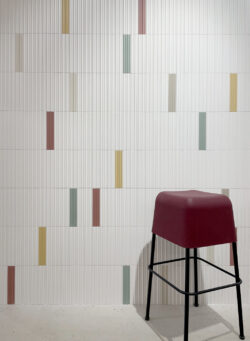 Płytki jak lamele ścienne Harmony Rainbow Cherry 5x25