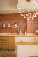 Płytki kit kat na ścianie - Harmony CRISP Cherry 20X20