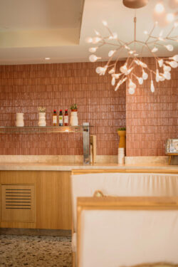 Płytki kit kat na ścianie - Harmony CRISP Cherry 20X20