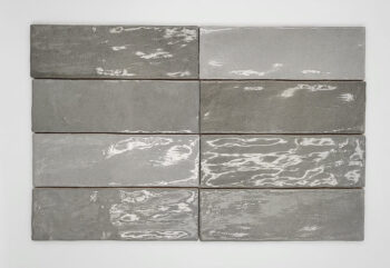 Płytki łazienkowe szare, połysk- Peronda Harmony RIAD GREY 6,5x20 cm. Płytki na ścianę wysoki połysk w odcieniach szarości z nieregularną powierzchnią.
