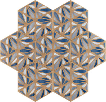 Płytki ścienne, heksagonalne - Marca Corona Terracreta DIPINTO CHAMOTTE 25x21,6 cm