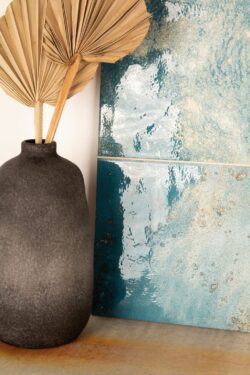 Płytki vintage - Peronda Fs TRADITION SQUARE GREEN LT 20x40 cm. Zielone, retro płytki ceramiczne na ścianę od hiszpańskiej fabryki Peronda. Piękne płytki ze sztuczną fugą i śladami upływu czasu.