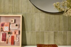 Płytki zielone w macie na ścianę - Harmony Lagoon Green 6x24,6