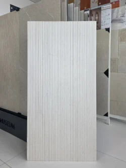 Ryflowane płytki ścienna 3d NUMEN WHITE WALL DEC SP/60X120X1,2/C/R