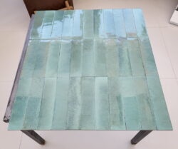 Kafelki turkusowe, w różnych odcienia - Marazzi Lume Turquoise. Włoskie płytki łazienkowe, cegiełki w podłużnym formacie 6x24cm