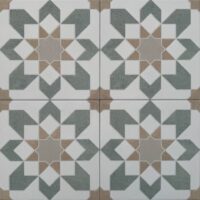 Harmony Doha Green Flower SP/22,3 - Glazura we wzory
