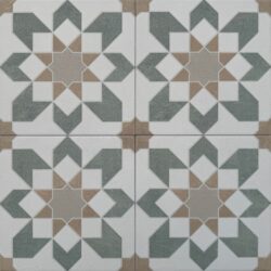 Harmony Doha Green Flower SP/22,3 - Glazura we wzory