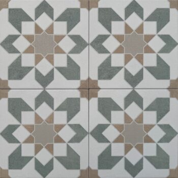 Harmony Doha Green Flower SP/22,3 - Glazura we wzory