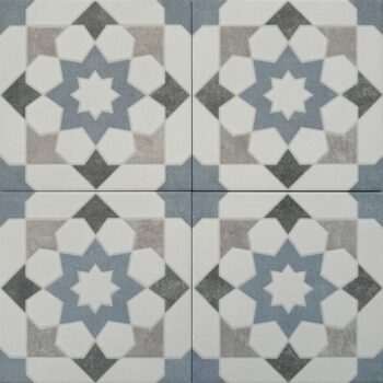 Harmony Doha Blue Star SP 22,3x22,3 - Kafelki z niebieskim wzorem patchwork