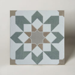 Harmony Doha Green Flower SP 22,3x22,3 - Płytki wzorzyste, zielony kwiat