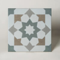Harmony Doha Green Star SP 22,3x22 - Płytki wzorzyste, zielona gwiazda