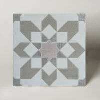 Harmony Doha Taupe Flower SP 22,3x22,3 Płytki wzorzyste, szarobrązowy kwiat