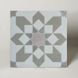 Harmony Doha Taupe Flower SP 22,3x22,3 Płytki wzorzyste, szarobrązowy kwiat