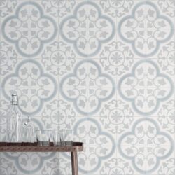 Harmony Havana Silver Ornate 22,3x22,3 - płytka z ornamentem na ścianie