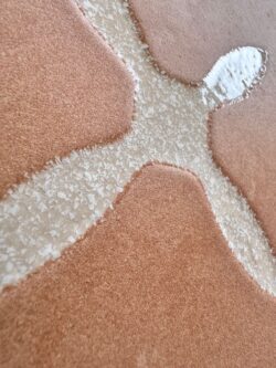 Harmony Pangea Clay Flower 22,3x22,3 - płytki z białym wzorem gliniane