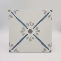 Harmony Provenza Blue Flower 22,3x22,3 - Kafelki z niebieskim motywem kwiatowym