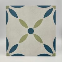 Harmony Havana White Flower 22,3x22,3 - Kafelki motyw roślinny