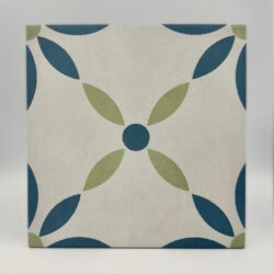 Harmony Havana White Flower 22,3x22,3 - Kafelki motyw roślinny