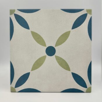 Harmony Havana White Flower 22,3x22,3 - Kafelki motyw roślinny