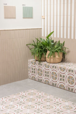 Kafelki retro wzory Harmony AMBER Taupe