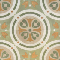 Kafelki w stylu retro Harmony Amber Green SP 22,3x22,3