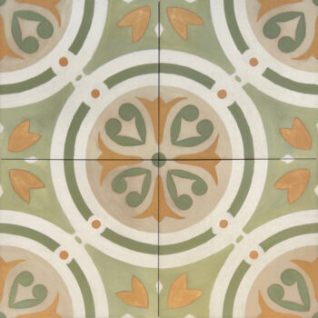 Kafelki w stylu retro Harmony Amber Green SP 22,3x22,3