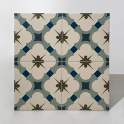 Płytki gres vintage marokański wzór dekoracyjny Gayafores Grace Blue 33,15X33,15