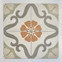 Kafle wzorzyste matowe Harmony Soroa Green 22,3x22,3