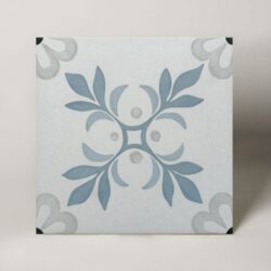 Kafle ze wzorem niebieskim - Harmony Sirocco Blue Garden 22,3x22,3 cm.