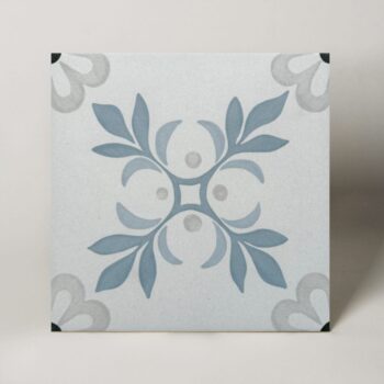 Kafle ze wzorem niebieskim - Harmony Sirocco Blue Garden 22,3x22,3 cm.